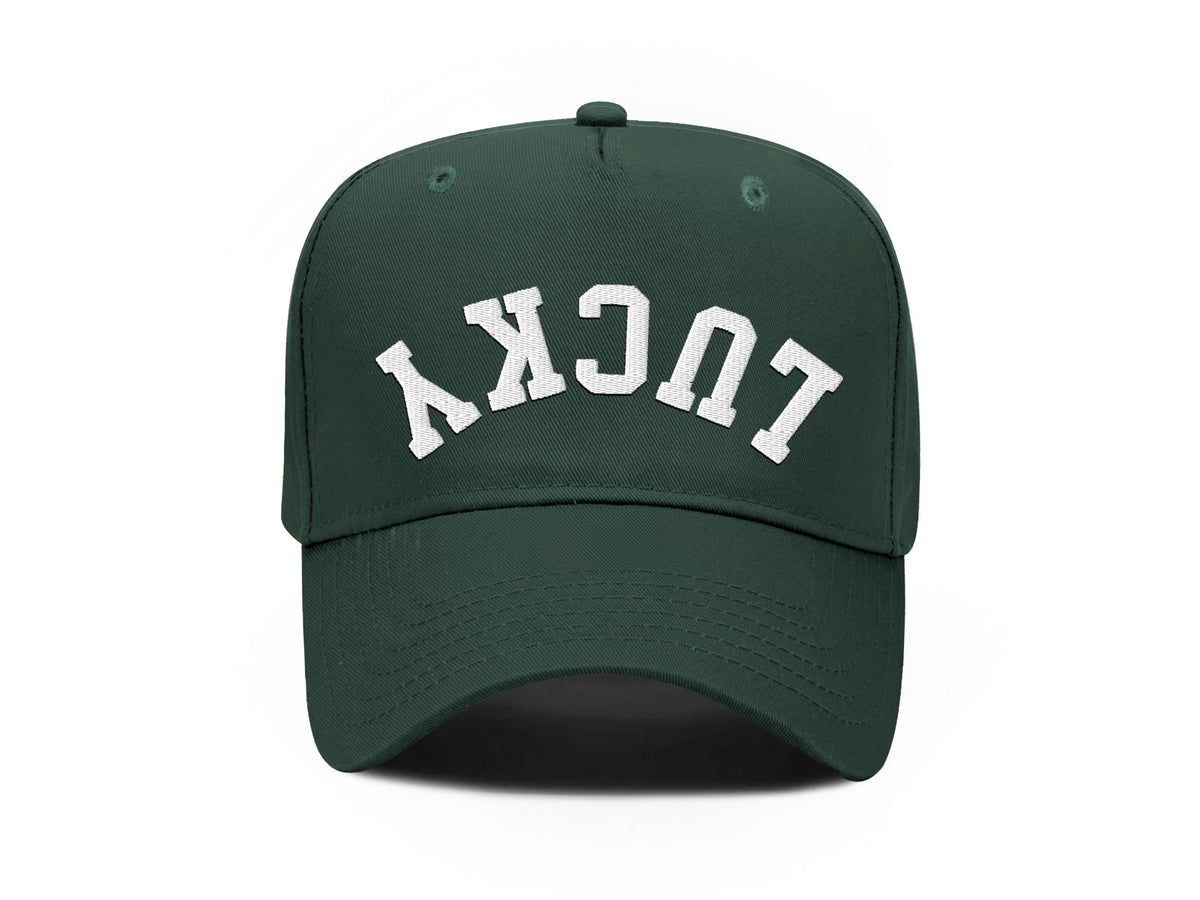 Lucky Upside Down Embroidered Hat
