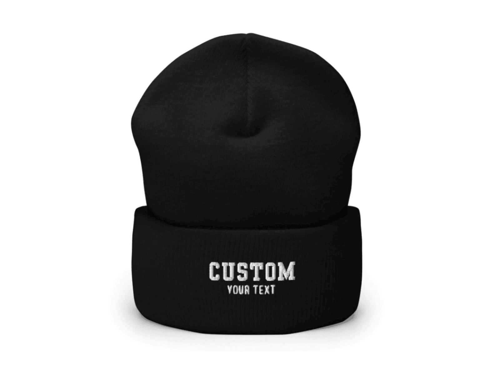 CUSTOM EMBROIDERED CUFFED BEANIE