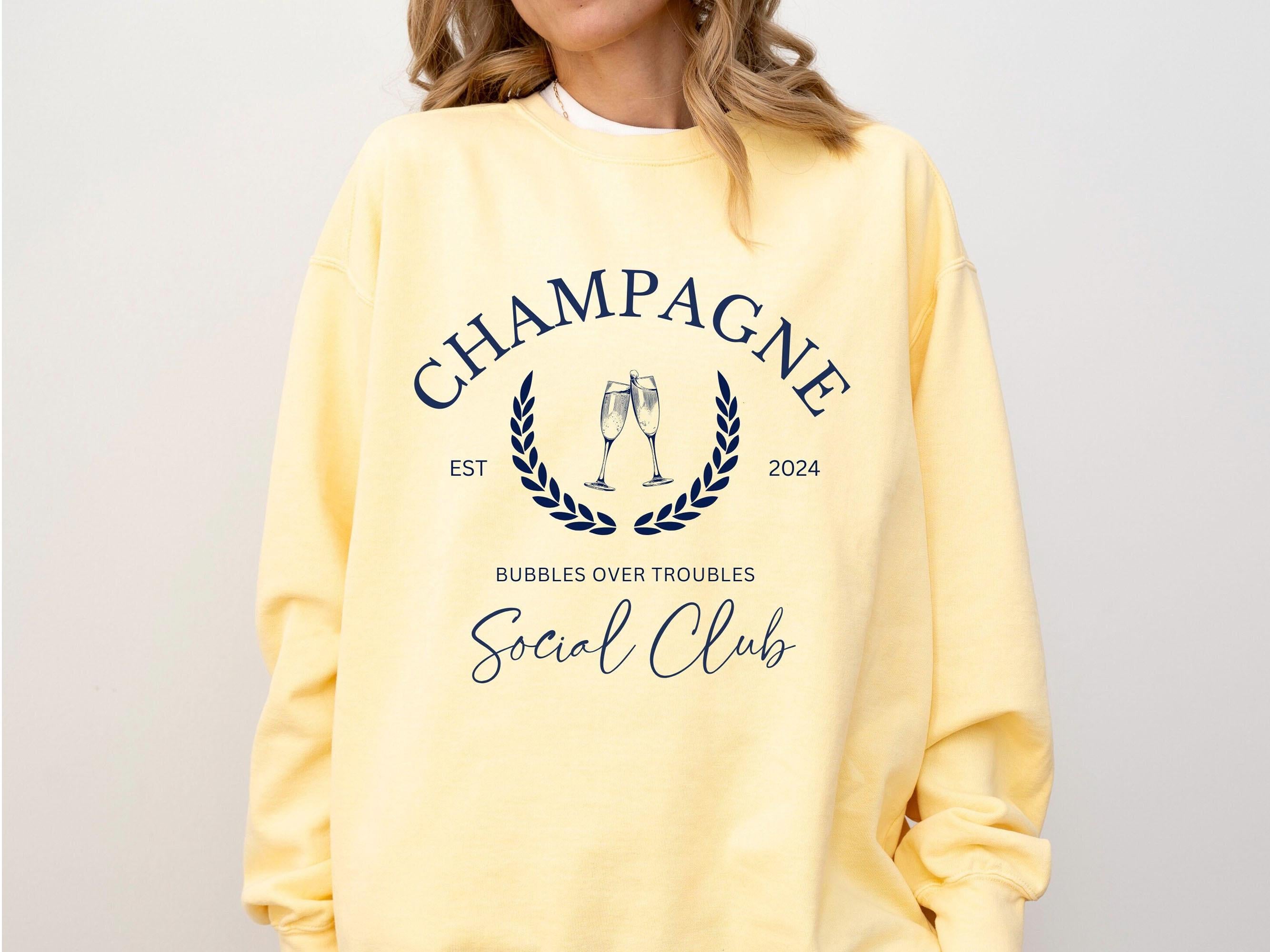 CUSTOM CHAMPAGNE SOCIAL CREWNECK