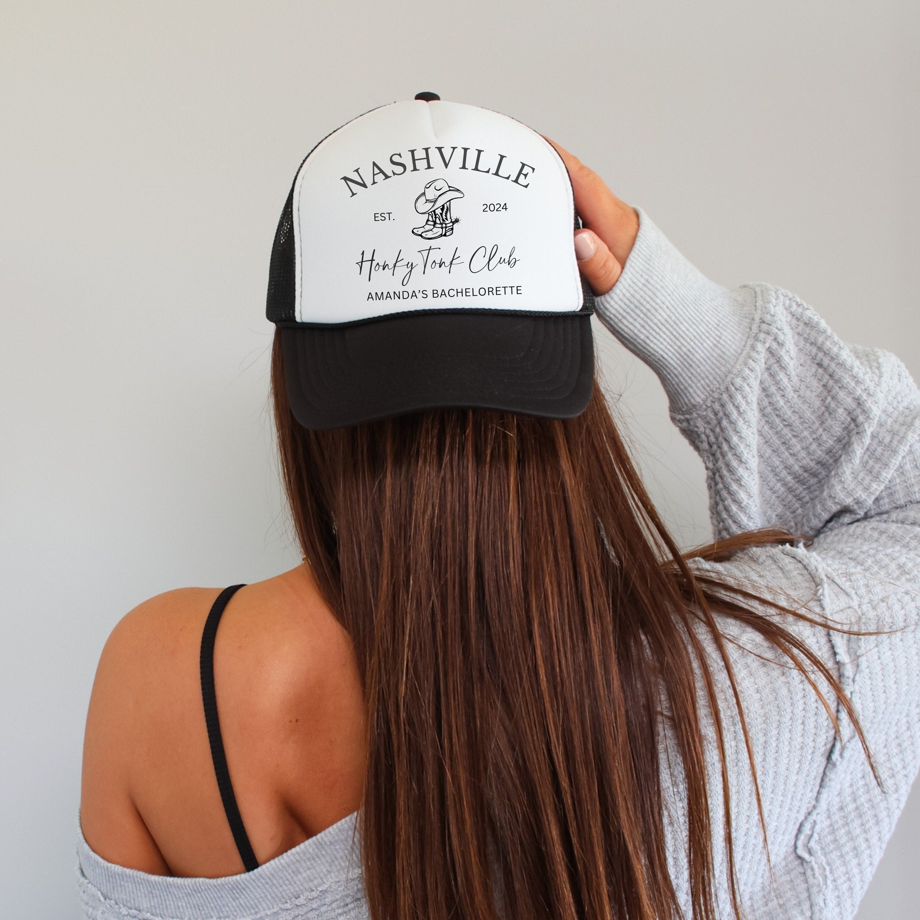 CUSTOM BACHELORETTE NASHVILLE TRUCKER HAT