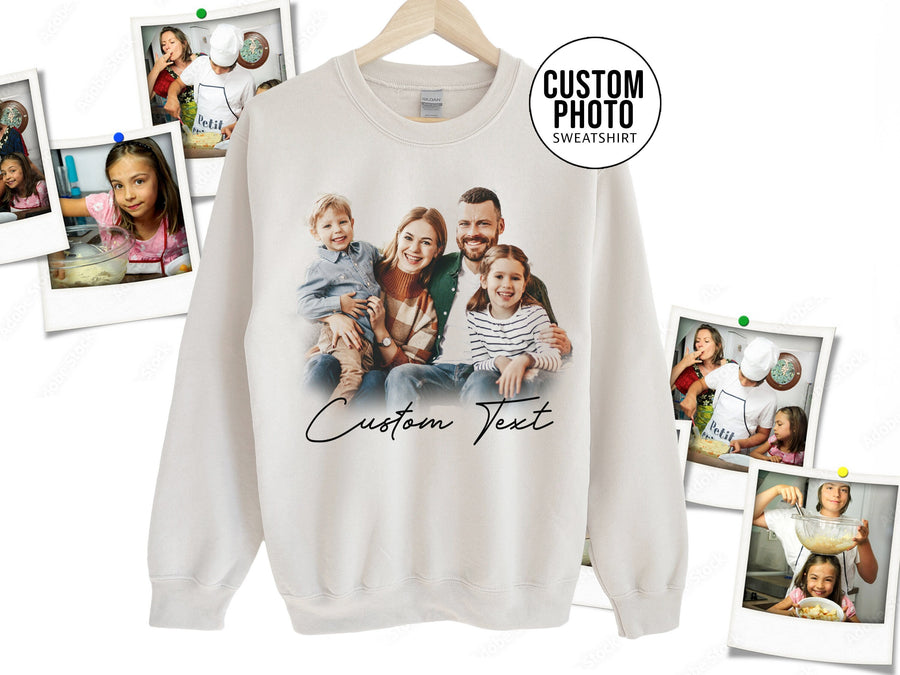 Photo Picture Custom Photo Crewneck Sweatshirt - PayRespects