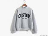 Custom Retro Mockneck Sweatshirt