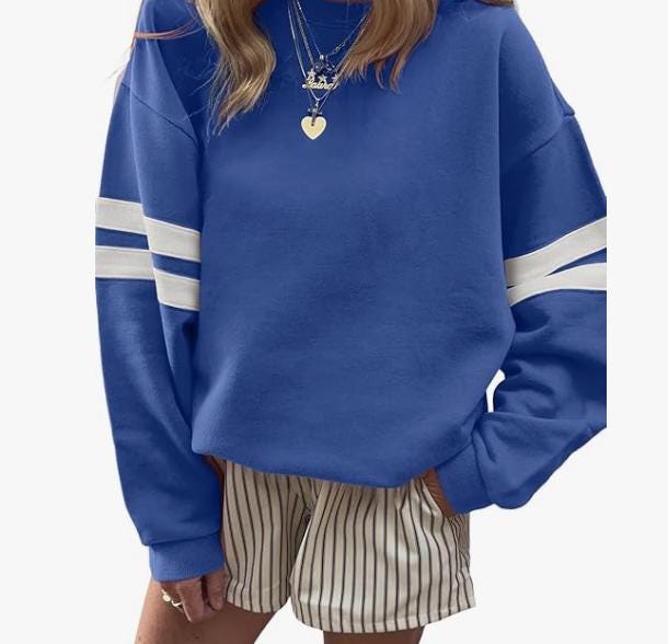 Striped Sports Team Custom Sweatshirt - view 2