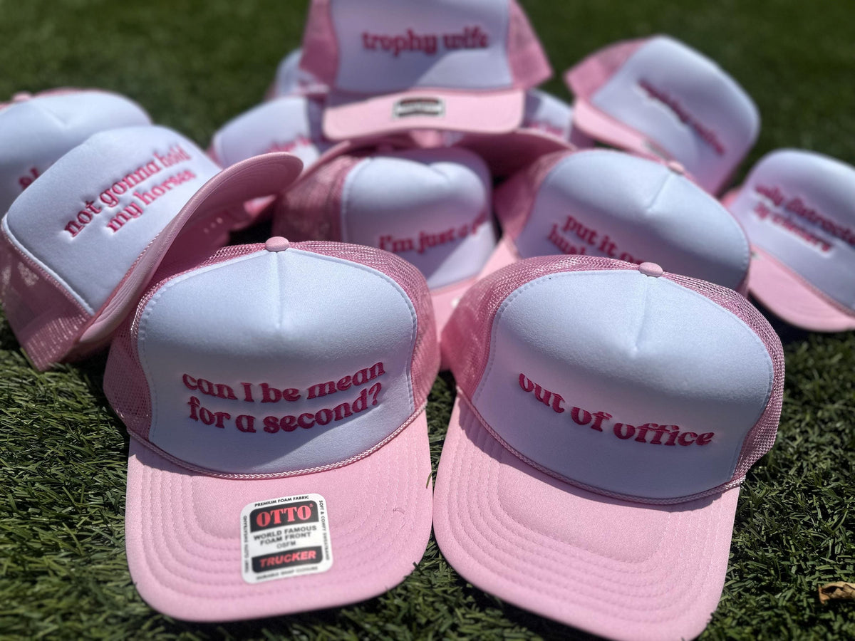 Wedding Bulk Bachelorette Custom Logo Trucker Hat - view 10