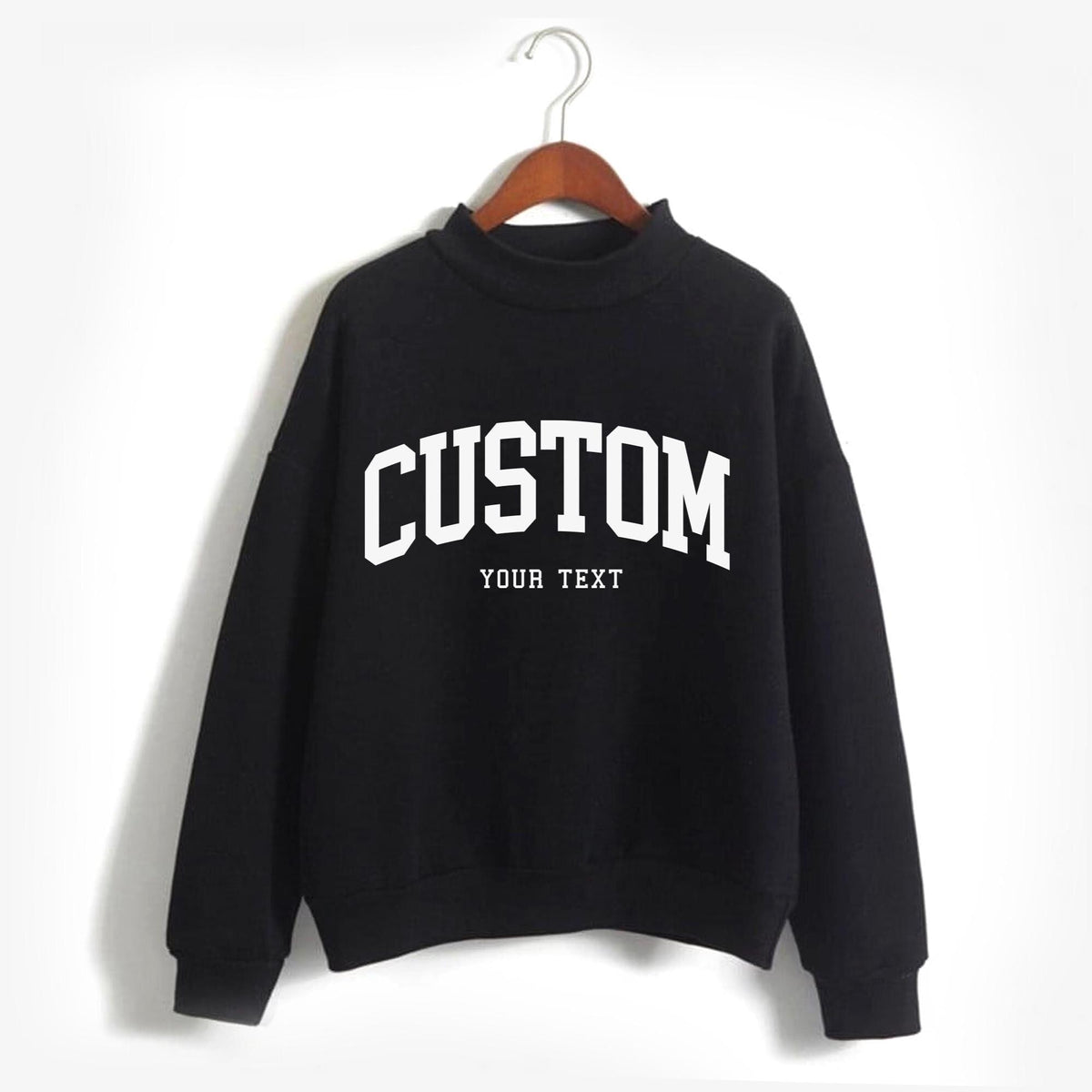 Custom College Mockneck Sweatshirt