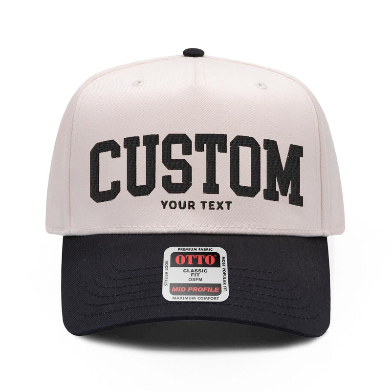 Five Panel Embroidered Snapback Hat
