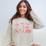Valentine's Collage Holiday Crewneck Sweatshirt - view 6
