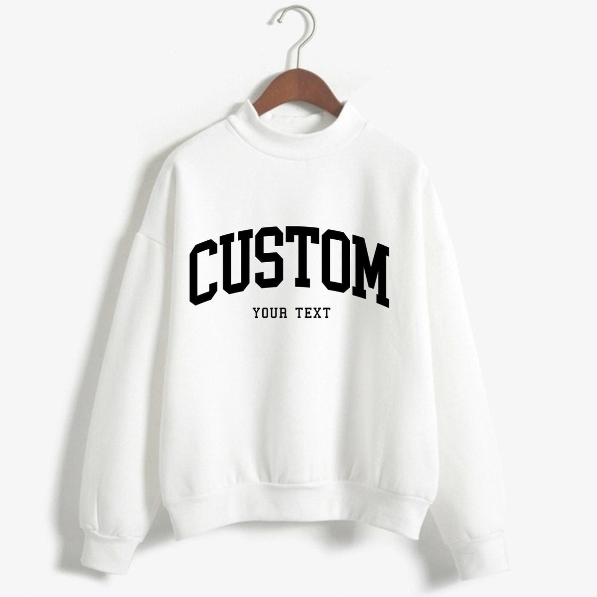 Custom College Mockneck Sweatshirt