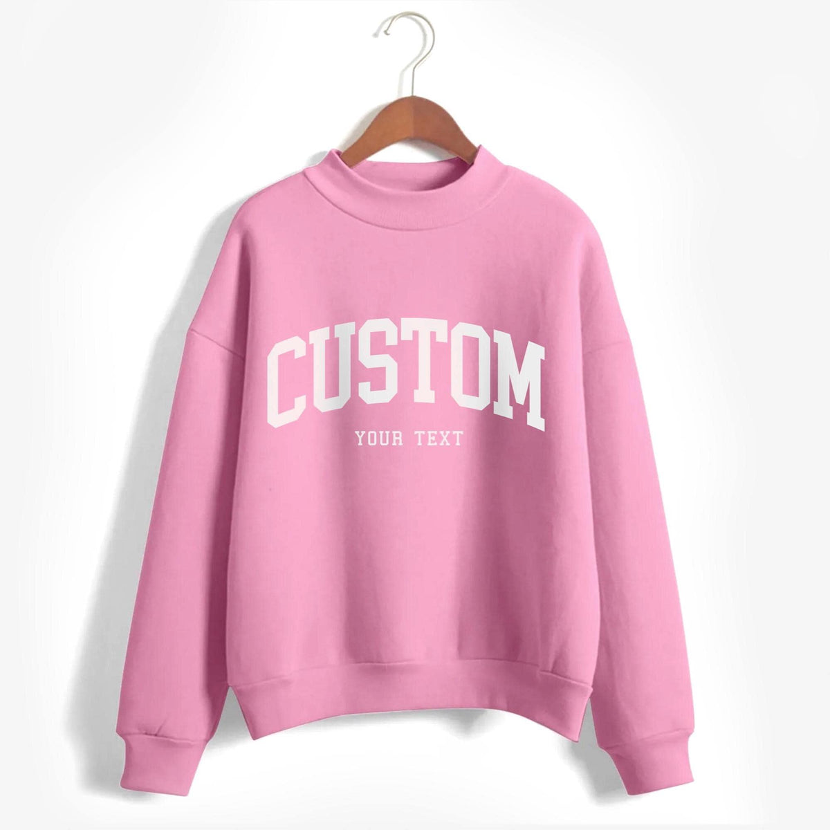 Custom College Mockneck Sweatshirt