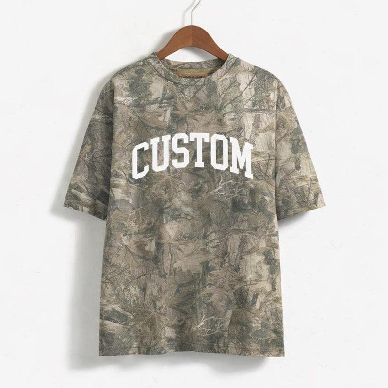 Camo Personalized Oversized Tee