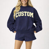 Custom College Mockneck Sweatshirt
