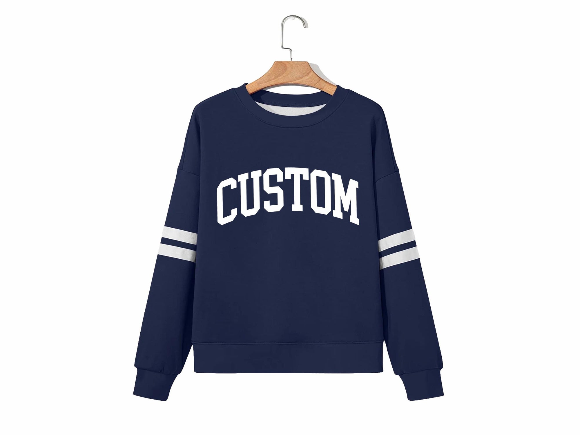 Striped Game Day Personalized Crewneck Sweatshirt - view 3