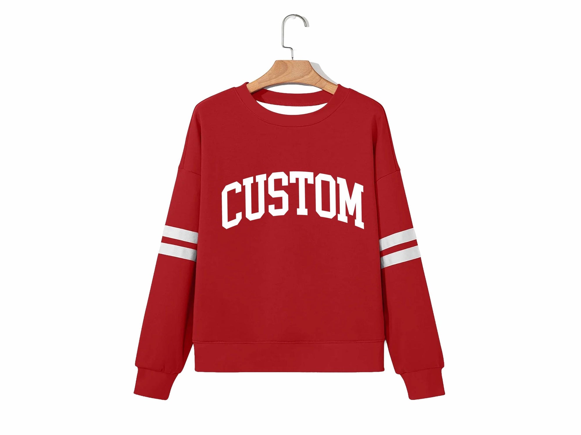 Striped Game Day Personalized Crewneck Sweatshirt - view 5