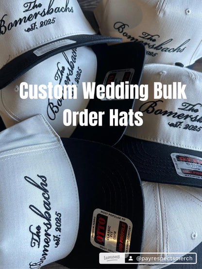 Hats Bulk Wedding Custom Logo Hat - view 10