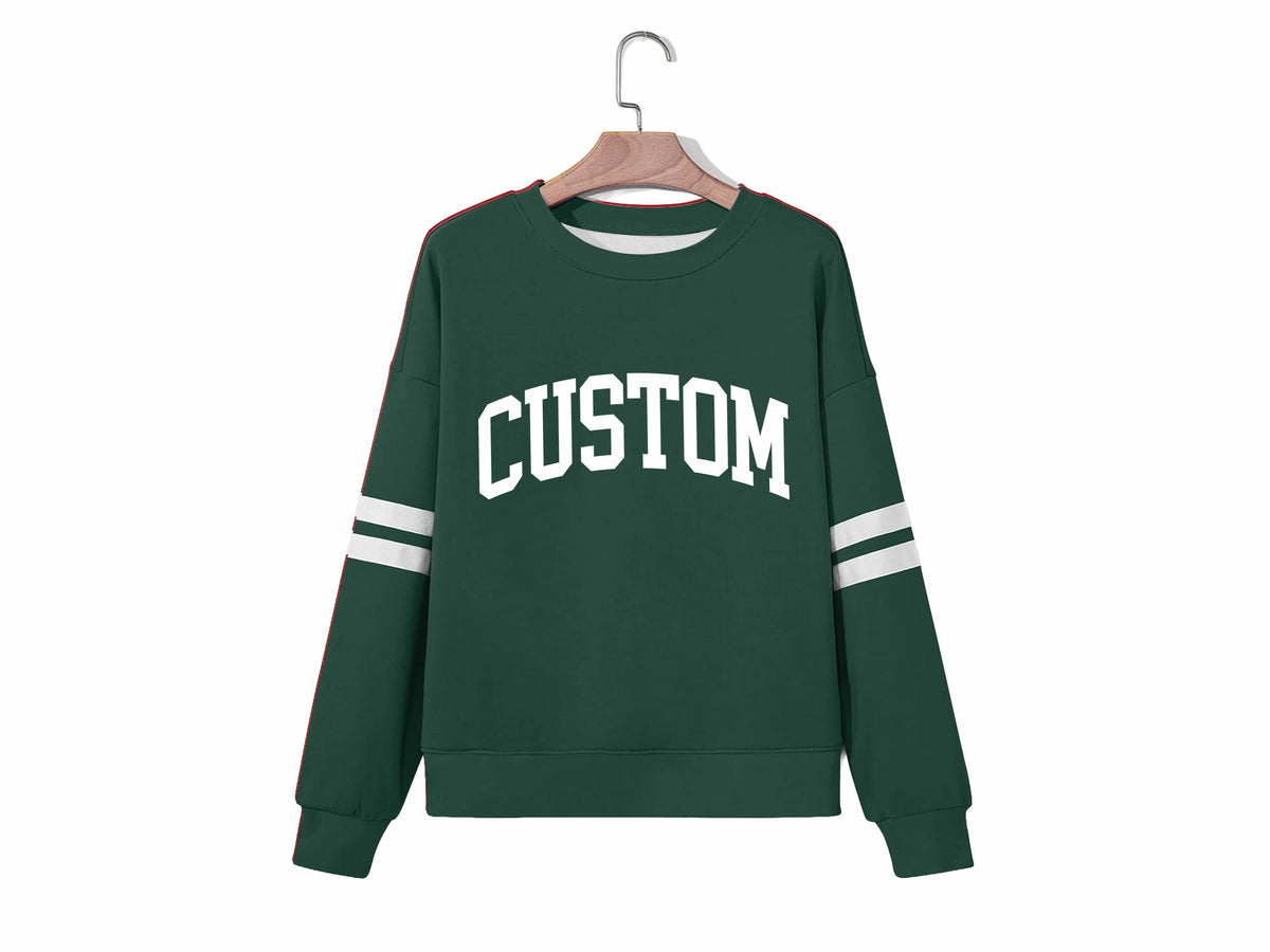 Striped Game Day Personalized Crewneck Sweatshirt - view 4