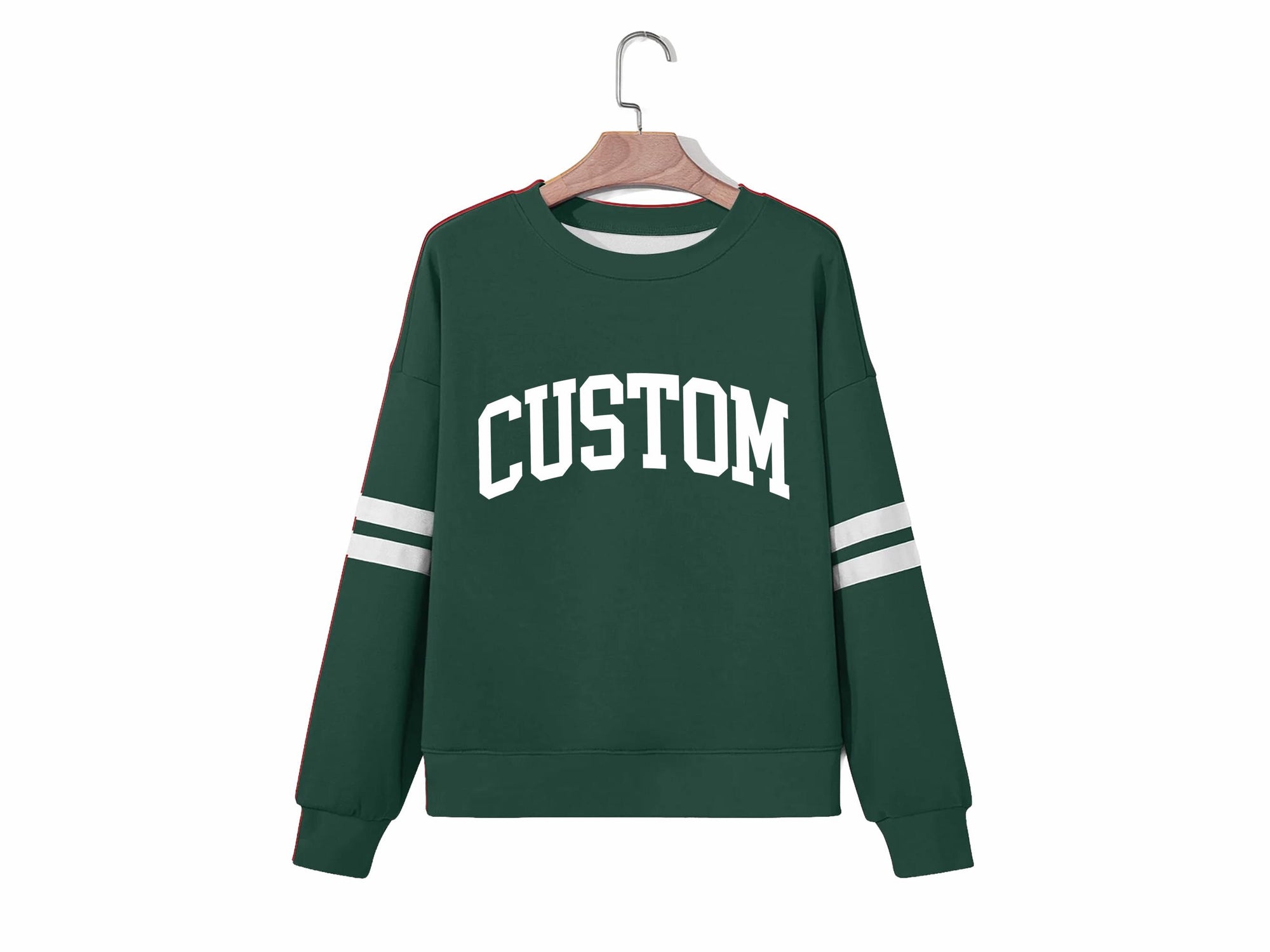 Striped Game Day Personalized Crewneck Sweatshirt - view 4