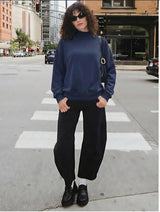 Custom Two-Tone Print Mockneck Sweatshirt