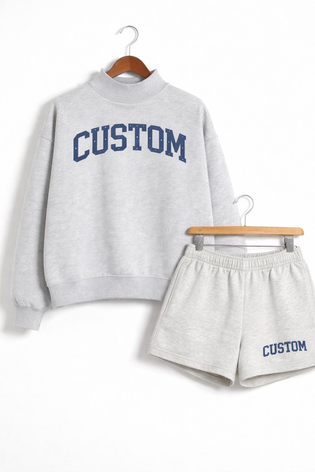 Sports Team Custom Logo Mockneck Set - view 4