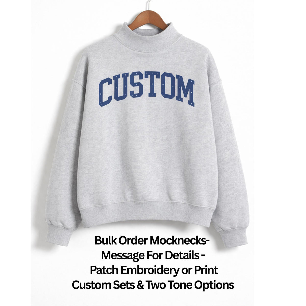 Sports Team Custom Logo Mockneck Set - view 3