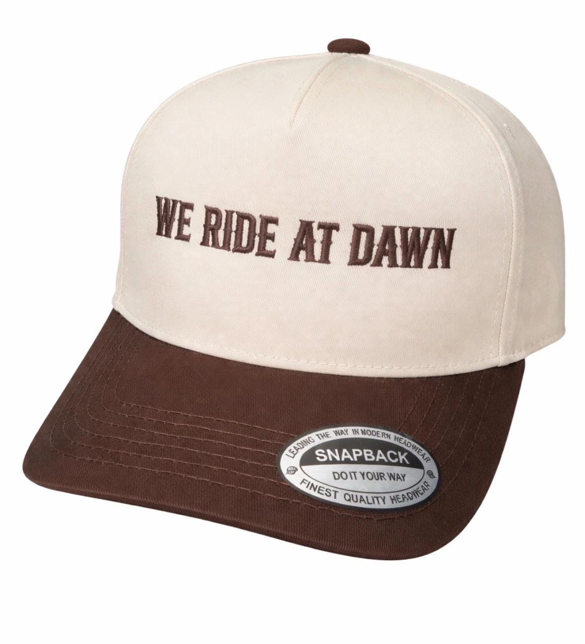 Brown Natural Corporate Embroidered Trucker Hat - view 2