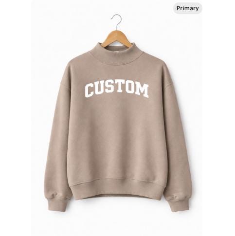 Mock neck Greek Personalized Sweatshirt - view 2