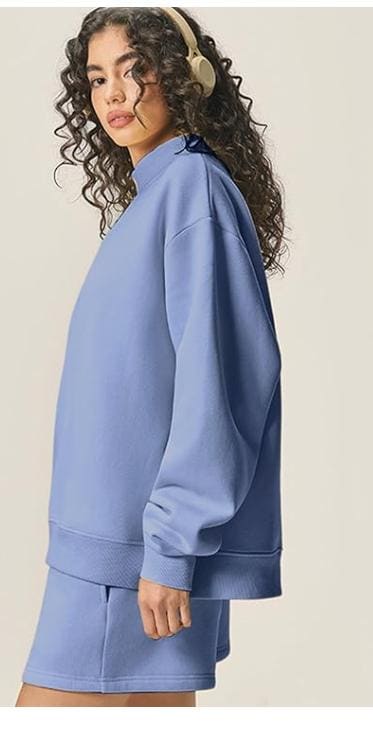 Mock neck Greek Personalized Sweatshirt - view 8