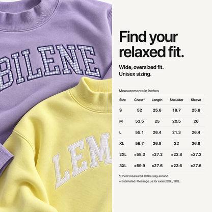 Mockneck size chart in inches: S to 3XL chest, length, shoulder, sleeve