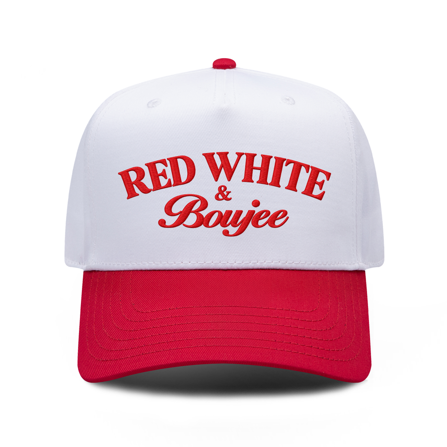 Red White & Boujee Embroidered Hat