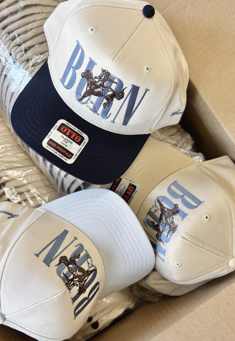 Brand snapbacks — two-tone snapbacks, made by PAYRESPECTS