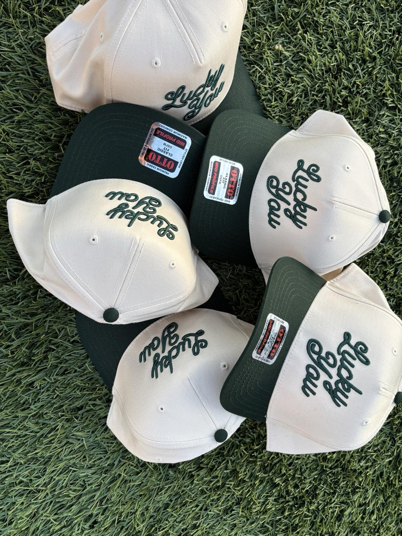 Lucky You — two-tone snapbacks, made by PAYRESPECTS