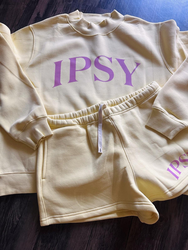 Brand mockneck set — mockneck sweatshirt + shorts set, made by PAYRESPECTS