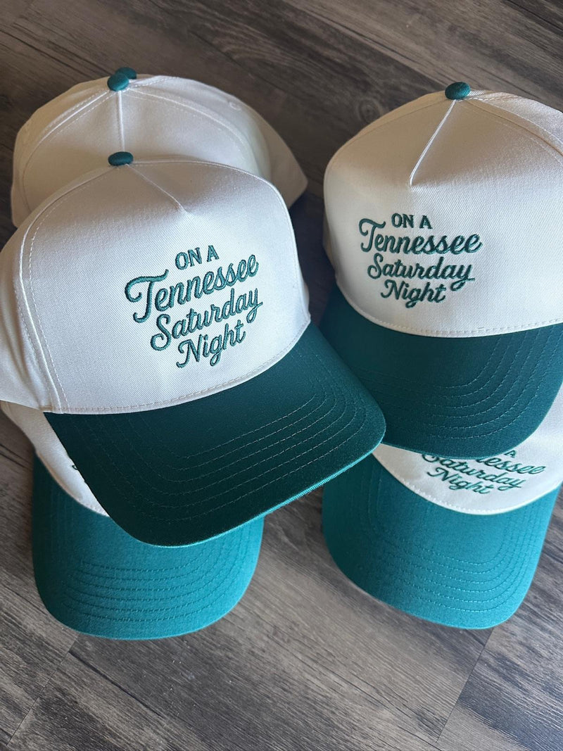 On a Tennessee Saturday Night — two-tone snapbacks, made by PAYRESPECTS